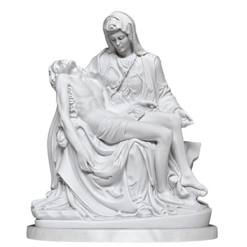 CBAM La Piedad de Miguel Ángel Escultura con base de mármol, varios tamaños, 23 cm